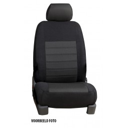 Pasvorm stoelhoezen set (stoel en stoel) Ford Transit Connect 2014-2018 - Stof zwart